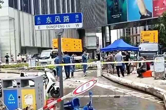 bob最新官网下载(中国)官方网站排涝突击队在排涝现场